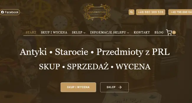 strona internetowa sklep fajnebostare.pl