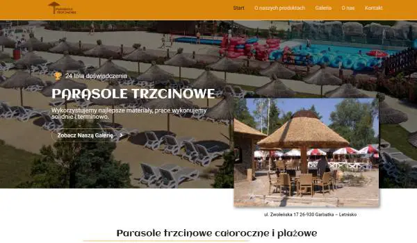 strona internetowa parasoletrzcinowe.pl